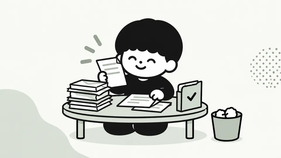 書類の捨てどき早見表